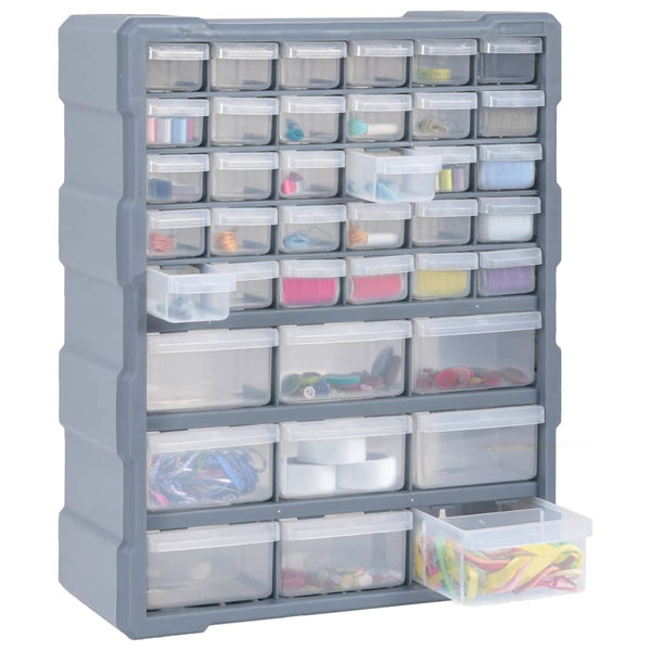 vidaXL Multi-Drawer Organizer with 39 Drawers 38x16x47 cm
