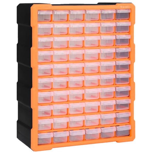 vidaXL Multi-Drawer Organizer with 60 Drawers 38x16x47.5 cm