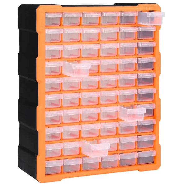 vidaXL Multi-Drawer Organizer with 60 Drawers 38x16x47.5 cm