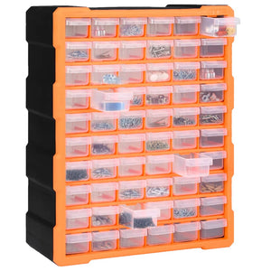 vidaXL Multi-Drawer Organizer with 60 Drawers 38x16x47.5 cm