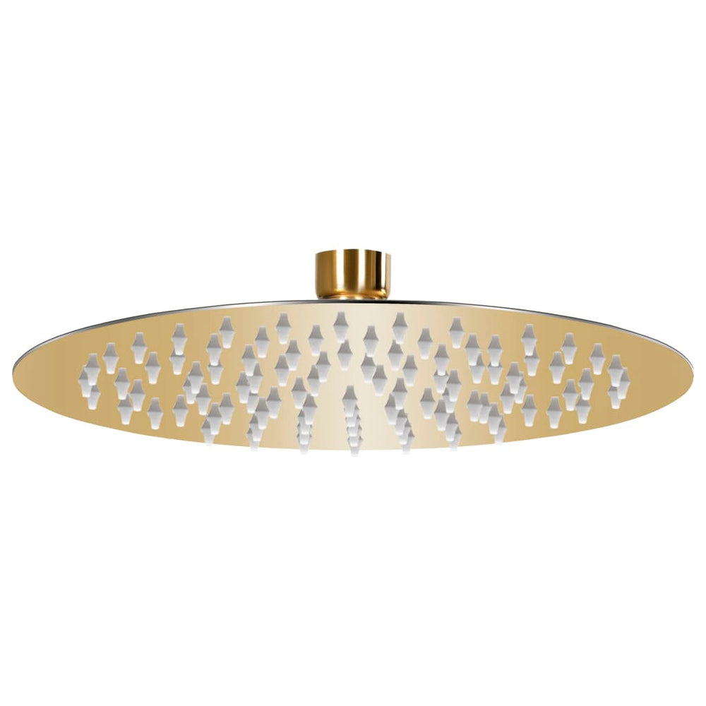 vidaXL Stainless Steel Rain Shower 20 cm Round Golden