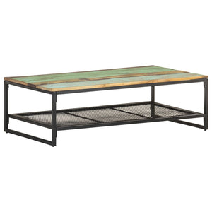 vidaXL Coffee Table 110x60x35 cm Recycled Solid Wood