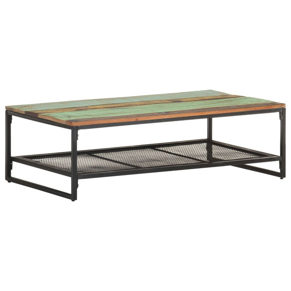 vidaXL Coffee Table 110x60x35 cm Recycled Solid Wood