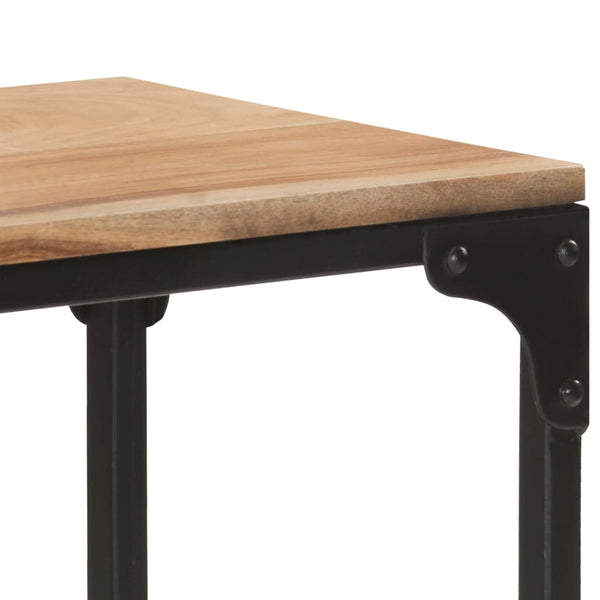 vidaXL Console Table 110x30x75 cm Solid Acacia Wood