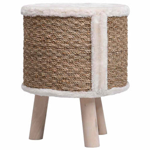 vidaXL Cat Tree with Wooden Legs 41 cm Seagrass
