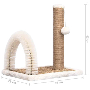 vidaXL Cat Tree with Grooming Arch and Scratching Post