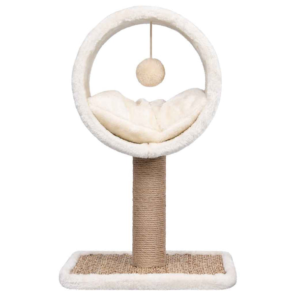 vidaXL Cat Scratching Post with Tunnel and Toy 56 cm Seagrass