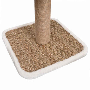 vidaXL Cat Scratching Post with Tunnel and Toy 56 cm Seagrass