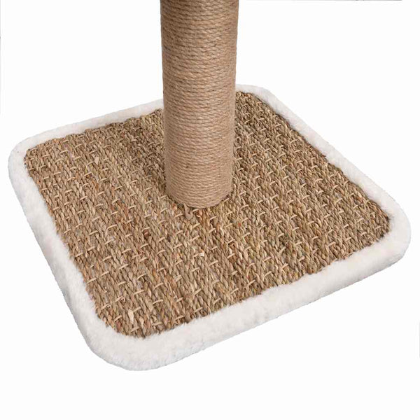 vidaXL Cat Scratching Post with Tunnel and Toy 56 cm Seagrass