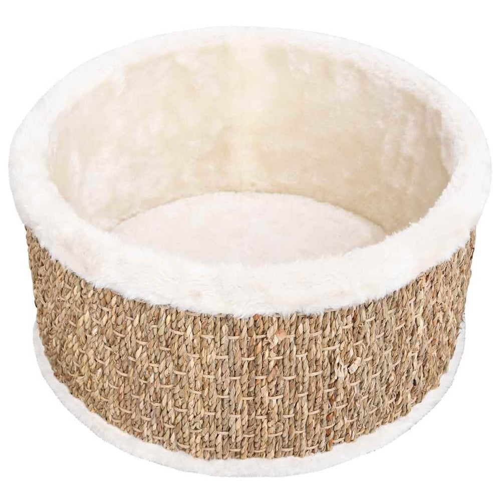vidaXL Cat Basket Round 36 cm Seagrass