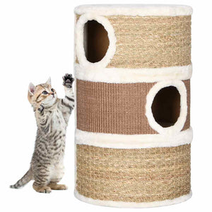 vidaXL Cat Scratching Barrel 60 cm Seagrass