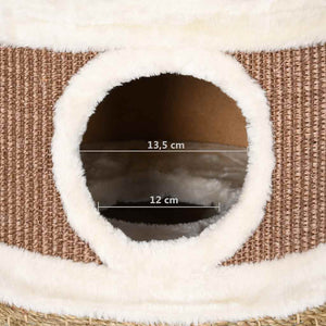 vidaXL Cat Scratching Barrel 60 cm Seagrass