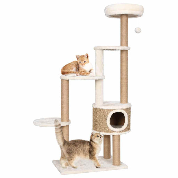 vidaXL Cat Scratching Post with Luxurious Cushion 148 cm Seagrass