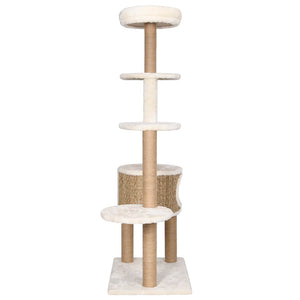 vidaXL Cat Scratching Post with Luxurious Cushion 148 cm Seagrass