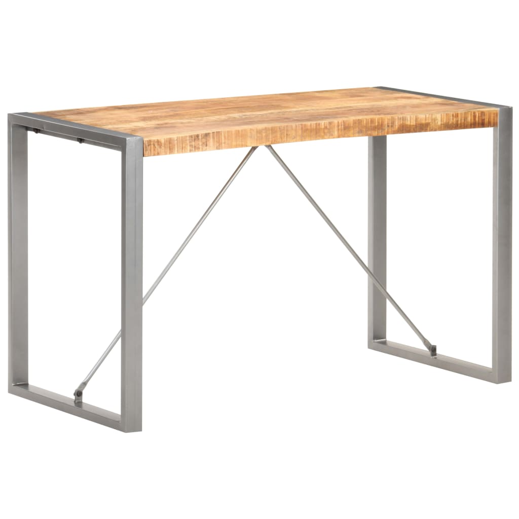 vidaXL Dining Table 120x60x75 cm Rough Solid Mango Wood