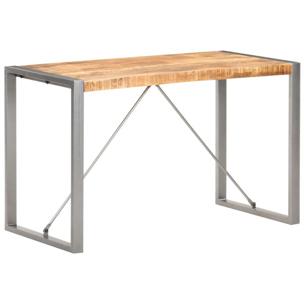 vidaXL Dining Table 120x60x75 cm Rough Solid Mango Wood
