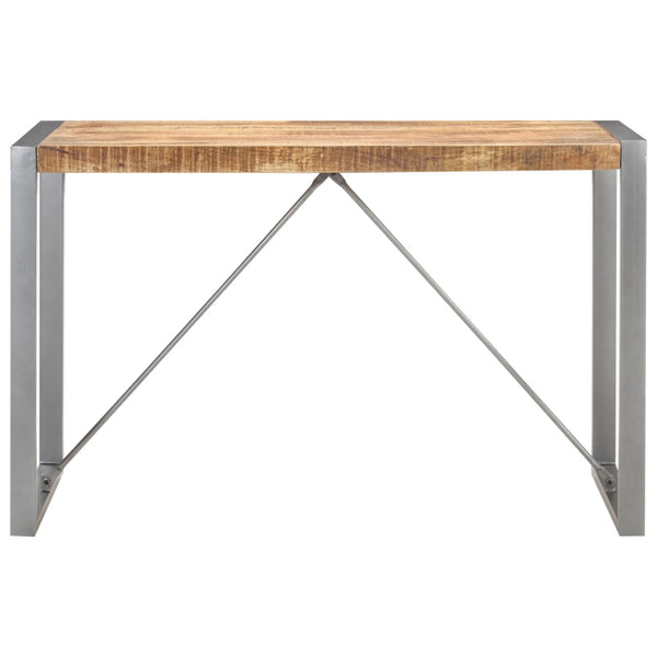 vidaXL Dining Table 120x60x75 cm Rough Solid Mango Wood
