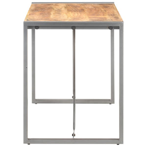 vidaXL Dining Table 120x60x75 cm Rough Solid Mango Wood