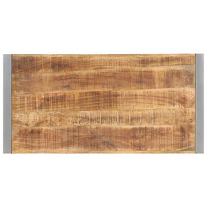 vidaXL Dining Table 120x60x75 cm Rough Solid Mango Wood