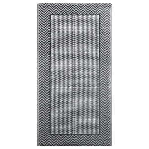 vidaXL Outdoor Rug Gray 80x150 cm PP