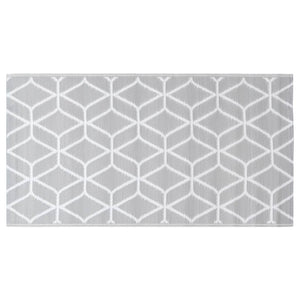 vidaXL Outdoor Rug ARAKIL Grey 120x180 cm PP
