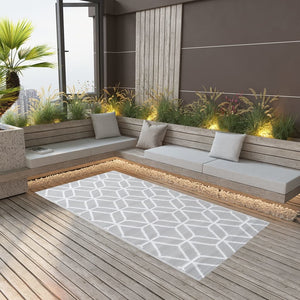 vidaXL Outdoor Rug ARAKIL Grey 160x230 cm PP