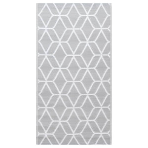 vidaXL Outdoor Rug ARAKIL Grey 190x290 cm PP