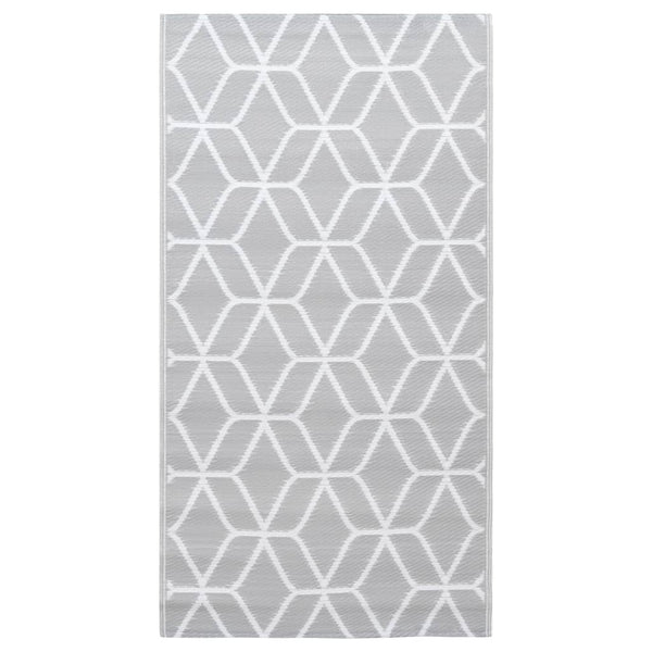 vidaXL Outdoor Rug ARAKIL Grey 190x290 cm PP