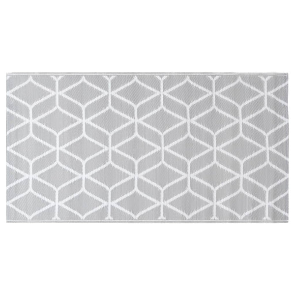 vidaXL Outdoor Rug ARAKIL Grey 190x290 cm PP