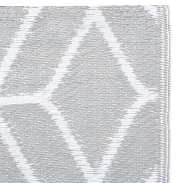 vidaXL Outdoor Rug ARAKIL Grey 190x290 cm PP