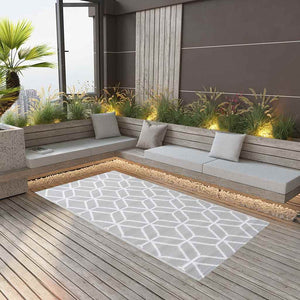 vidaXL Outdoor Rug ARAKIL Grey 190x290 cm PP