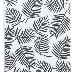 vidaXL Outdoor Rug ARAKIL White and Black 80x150 cm PP