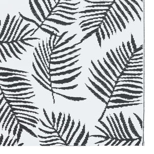 vidaXL Outdoor Rug ARAKIL White and Black 190x290 cm PP