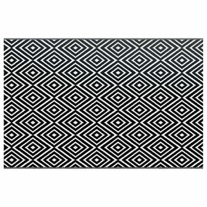 vidaXL Outdoor Rug ARAKIL White and Black 190x290 cm PP