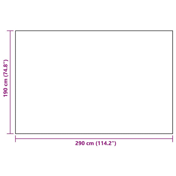 vidaXL Outdoor Rug ARAKIL White and Black 190x290 cm PP