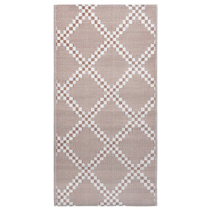 vidaXL Outdoor Rug ARAKIL Brown 120x180 cm PP