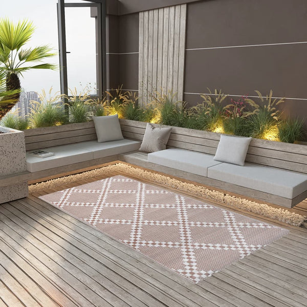 vidaXL Outdoor Rug ARAKIL Brown 160x230 cm PP