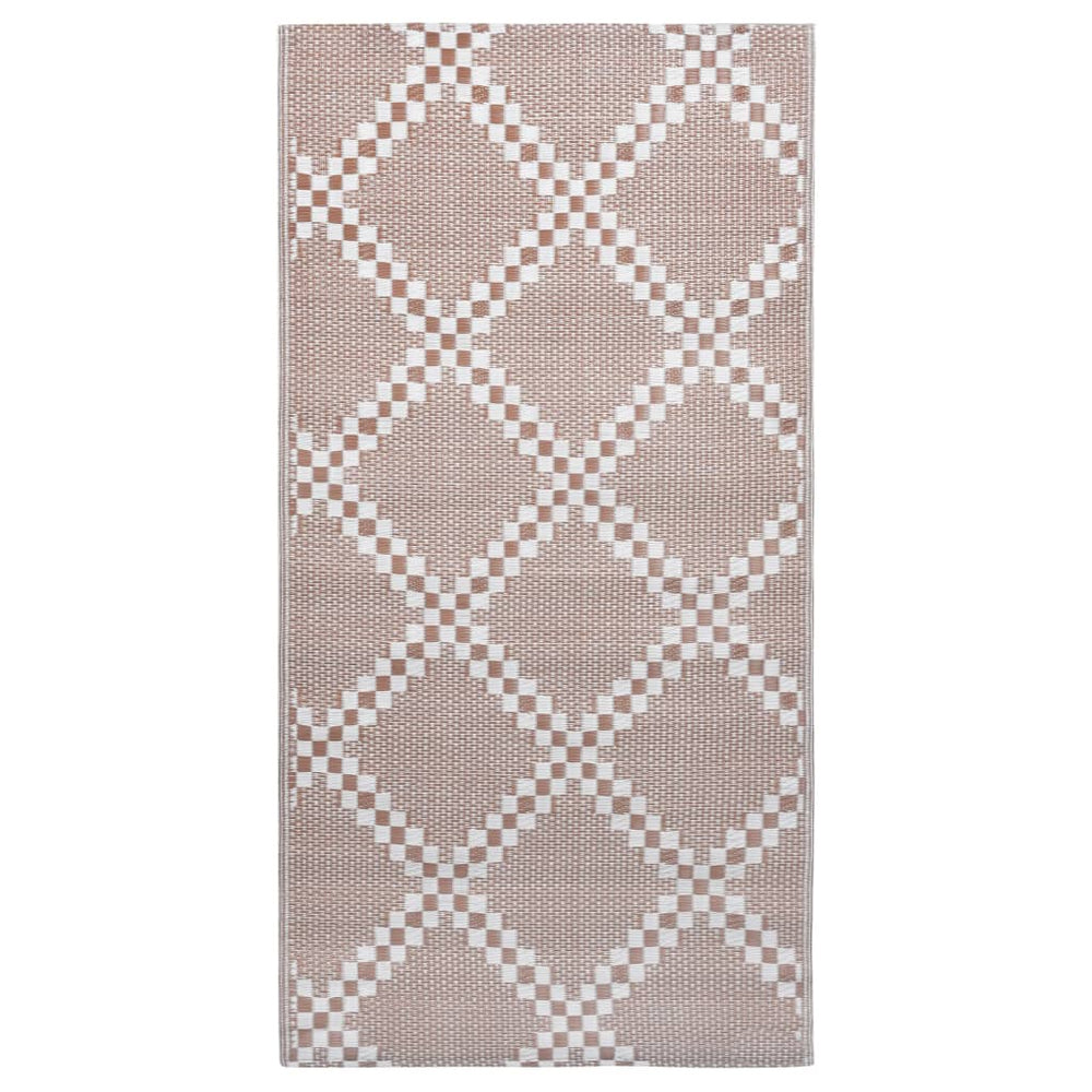 vidaXL Outdoor Rug ARAKIL Brown 190x290 cm PP