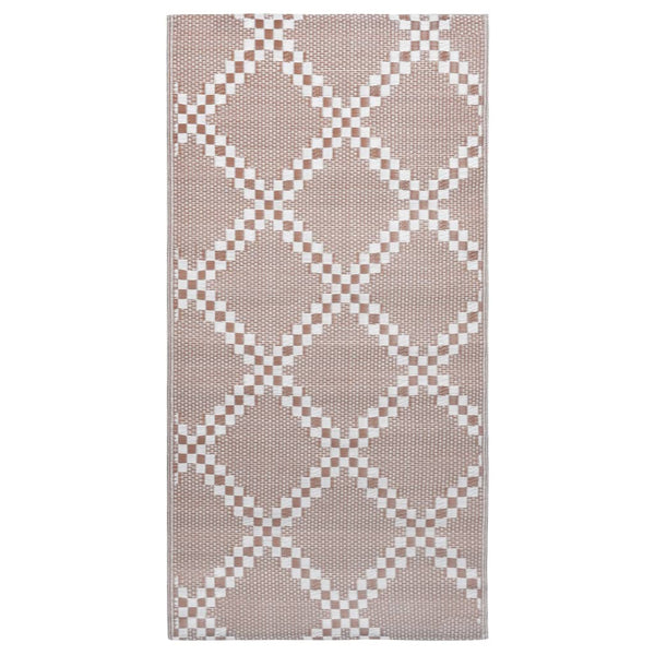 vidaXL Outdoor Rug ARAKIL Brown 190x290 cm PP