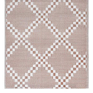 vidaXL Outdoor Rug ARAKIL Brown 190x290 cm PP