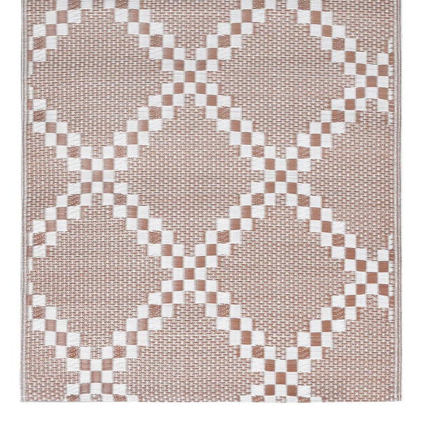 vidaXL Outdoor Rug ARAKIL Brown 190x290 cm PP