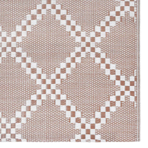 vidaXL Outdoor Rug ARAKIL Brown 190x290 cm PP