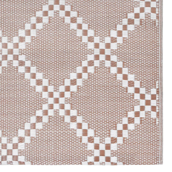 vidaXL Outdoor Rug ARAKIL Brown 190x290 cm PP