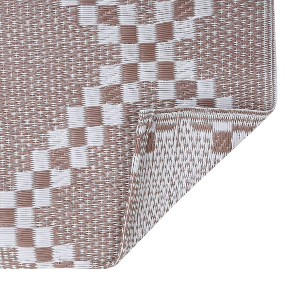 vidaXL Outdoor Rug ARAKIL Brown 190x290 cm PP