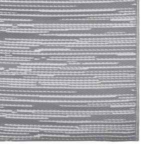 vidaXL Outdoor Rug ARAKIL Grey 80x150 cm PP