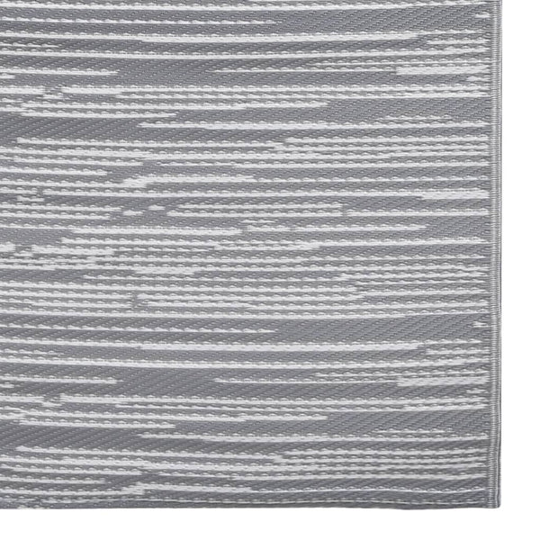 vidaXL Outdoor Rug ARAKIL Grey 80x150 cm PP