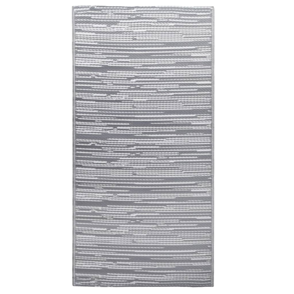 vidaXL Outdoor Rug ARAKIL Grey 120x180 cm PP