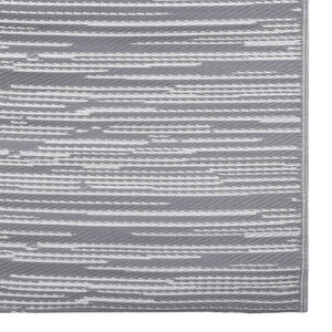 vidaXL Outdoor Rug ARAKIL Grey 120x180 cm PP