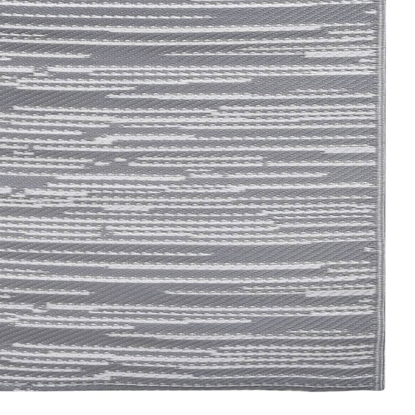 vidaXL Outdoor Rug ARAKIL Grey 120x180 cm PP