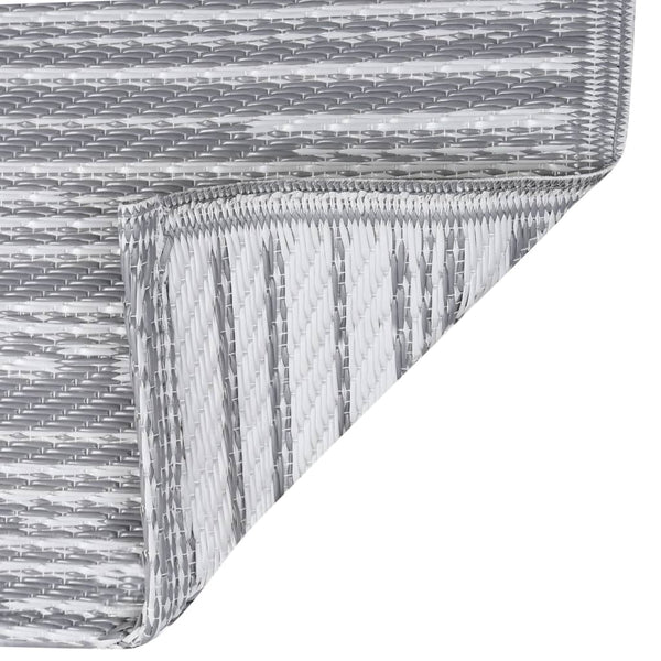 vidaXL Outdoor Rug ARAKIL Grey 120x180 cm PP